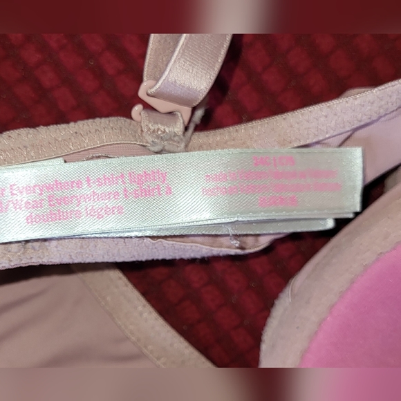 Victoria's Secret PINK Bra Size 34C Padded Underwire Good Used Condition. - Picture 9 of 9